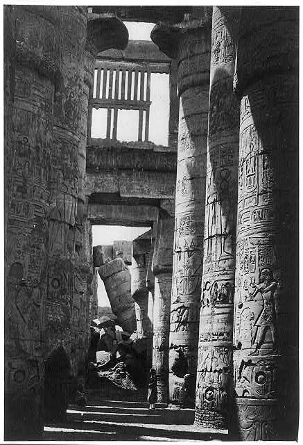 Interior of the Hall of Columns, Karnac [Egypt]
