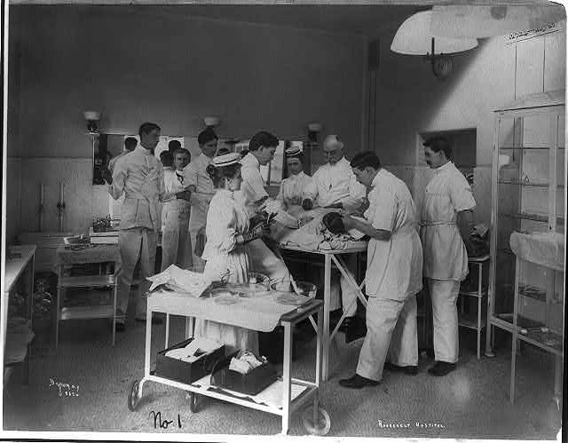 Operating room, Roosevelt Hospital, New York City