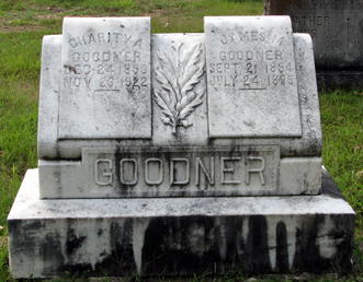Charity and James Goodner gravesite