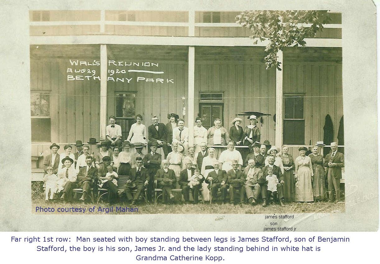 Wall and Stafford reunion, 1920