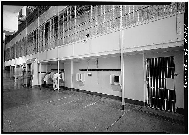 28. VIEW SHOWING VISITOR PORTALS - Alcatraz, Cell House,...