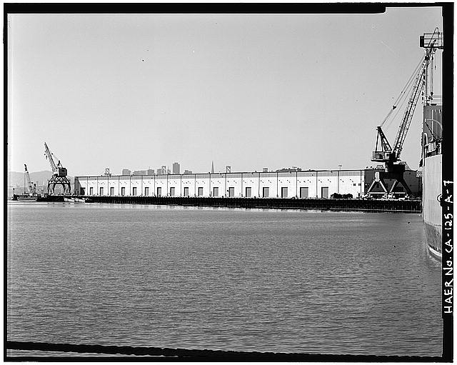 7. GENERAL VIEW OF SOUTHEAST SIDE OF SHED, SHOWING ALL...