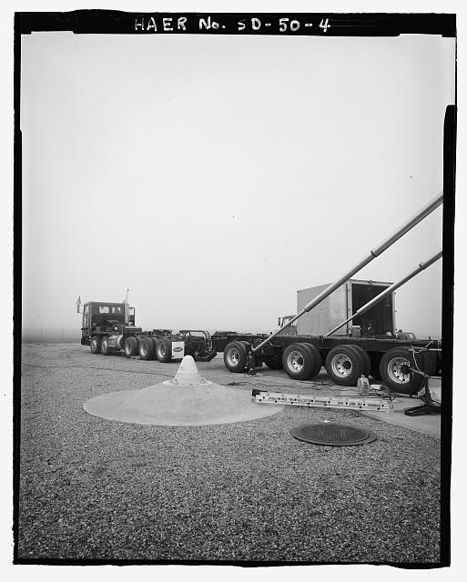 4. Missile transporter/erector, erector fully extended,...