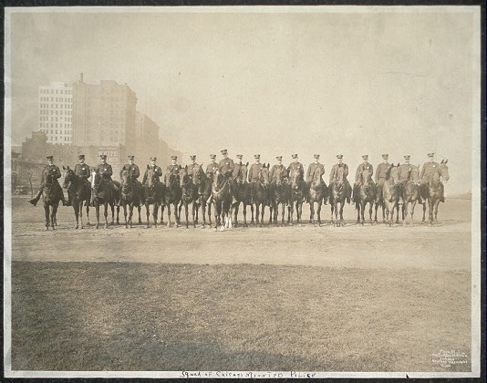 Squad of Chicago Mounted Police