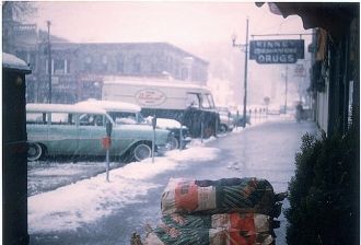 Petersburg, IL early 1950's north side square