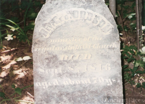 Rev. George Dodson 1773 -1846 Eagle, Boone, Indiana