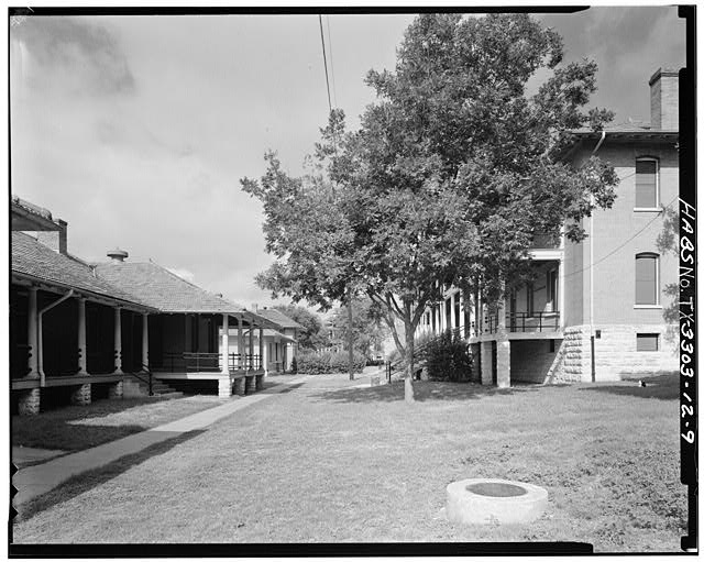 9. GENERAL VIEW TO WEST, BARRACKS ON RIGHT, MESS ON LEFT...