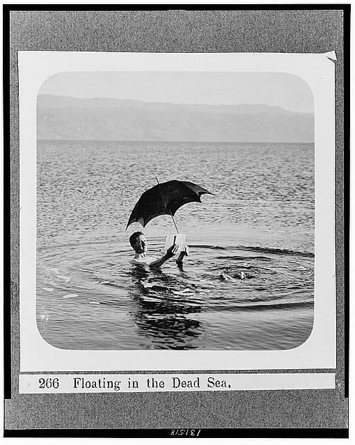 Floating in the Dead Sea