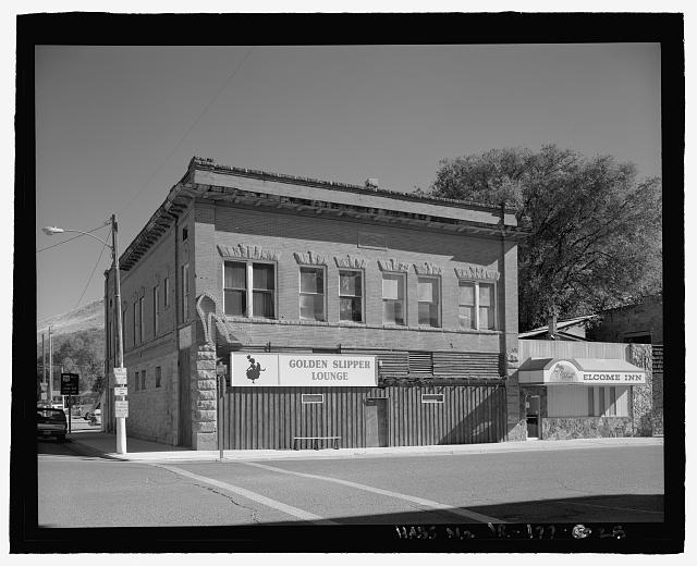Elevation view of the I.O.O.F. Hall, view looking east -...