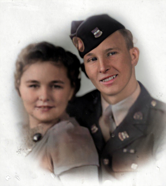 Arthur Ahls and Erma June c. 1944