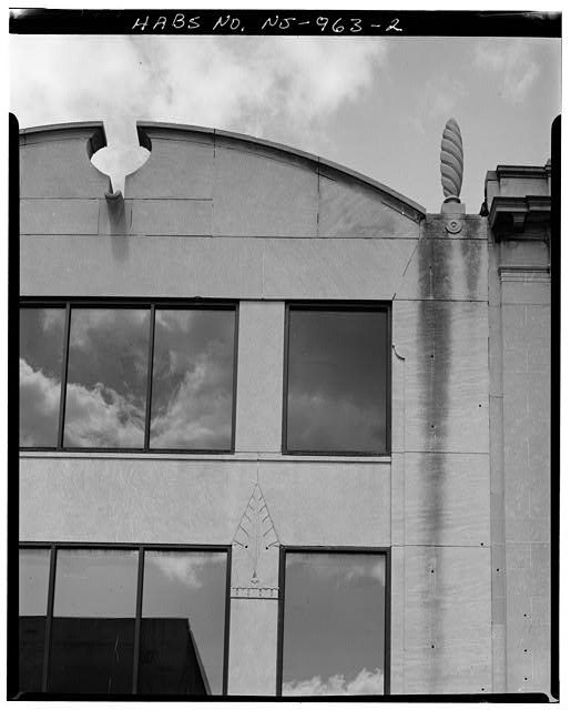 2. Detail upper floor, McDonald's building, looking...
