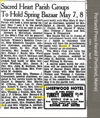 Louise Marie Hagen-Connell--Portland Press Herald (Portland, Maine) (7 apr 1951)