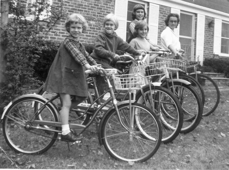 Alice & Don Allen's biking daughers