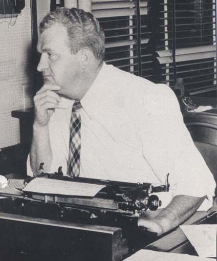At his Desk