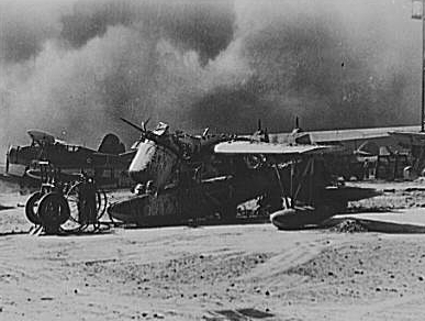 Pearl Harbor bombing, Wrecked seaplane
