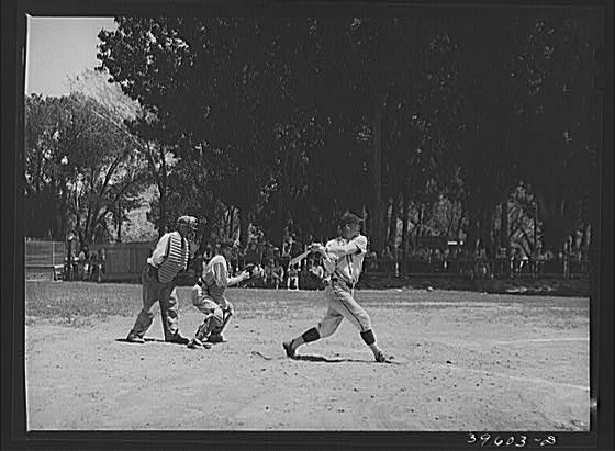 "Batter up" at the baseball game which was part of the...