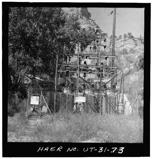 73. ELECTRIC SUBSTATION FOR MINE, LOOKING NORTH -...