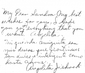 Angelita Jiskoot Letter