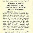 Winifred Henrietta Streicher funeral card