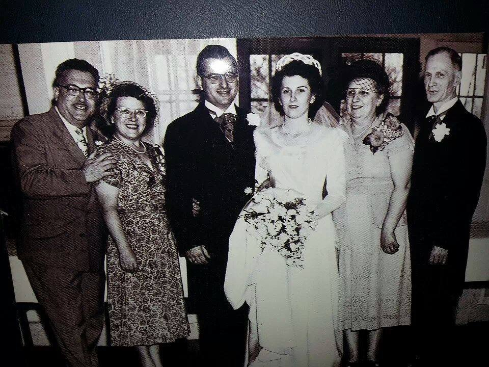Gertrude at her son’s wedding 