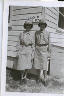 Miller sisters at Basic Training