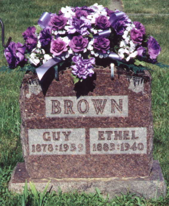Solomon Brown & Ethel Bean gravestone