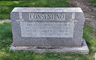 Joseph Consentino Brother Salvator & There Wifes Gravestone 