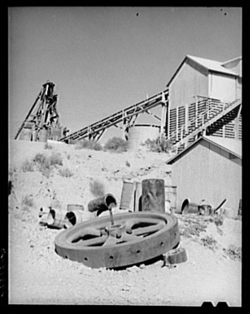 Gold ore mill. El Dorado Canyon, Clark County, Nevada