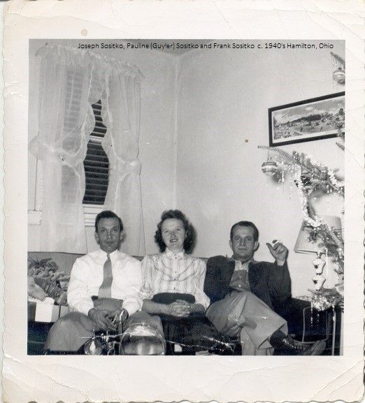 Joe, Pauline and Frank Sositko, c.1940's