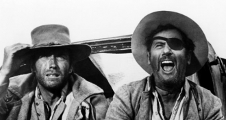 Eli Wallach and Clint Eastwood