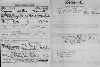 James Willis Forrest Draft record