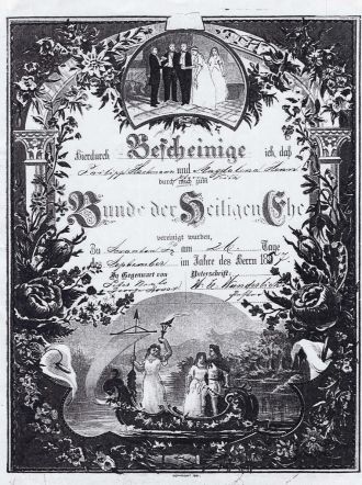 Hartman,Henn Marriage certificate