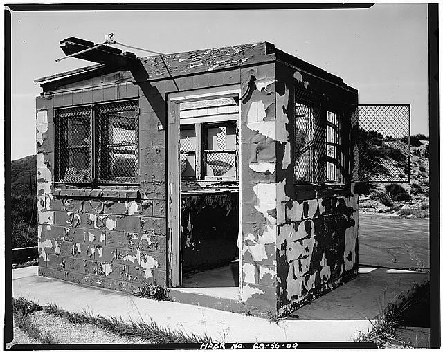 9. VIEW OF GUARD HOUSE AT LAUNCH PAD, LOOKING NORTH...