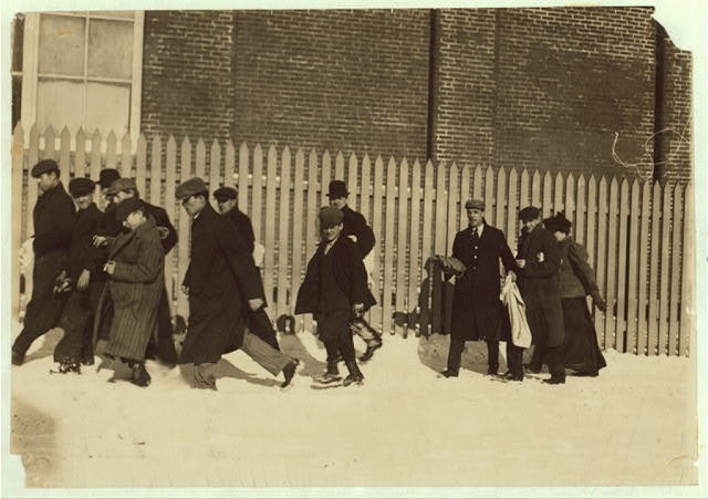 Young workers, (adolescents and younger). Manomet,...
