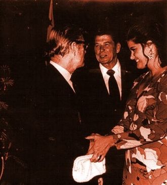 Ronald Reagan and Elizabeth Sperline