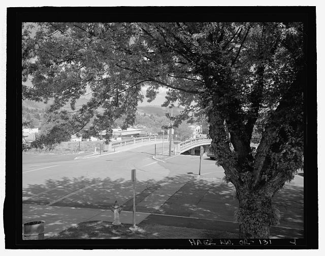 Topographic view of the A Canal Bridge, view looking...