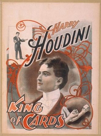 Harry Houdini, king of cards