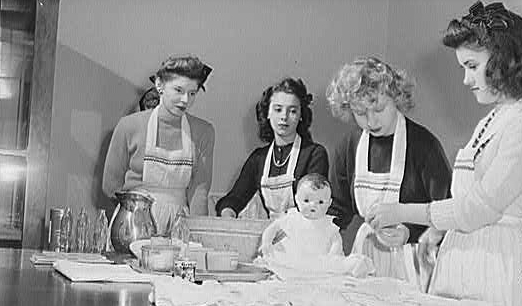 Washington, D.C. Home economics students at Woodrow...