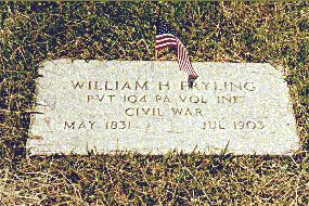 Grave Marker - Pvt. William H. Fryling