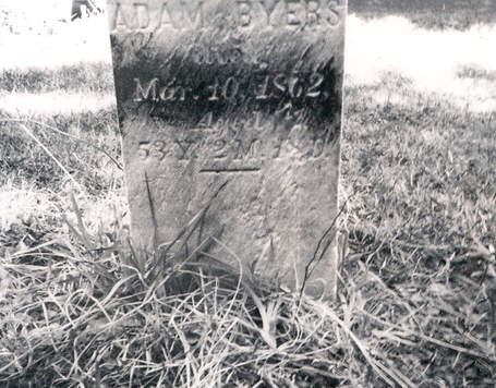 Adam Byers gravestone