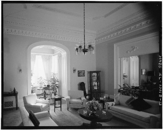 13. General view of E parlor, first-floor; looking SW...