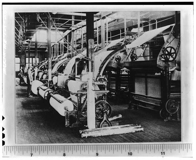 25. Paper ready for the calender presses. This picture...