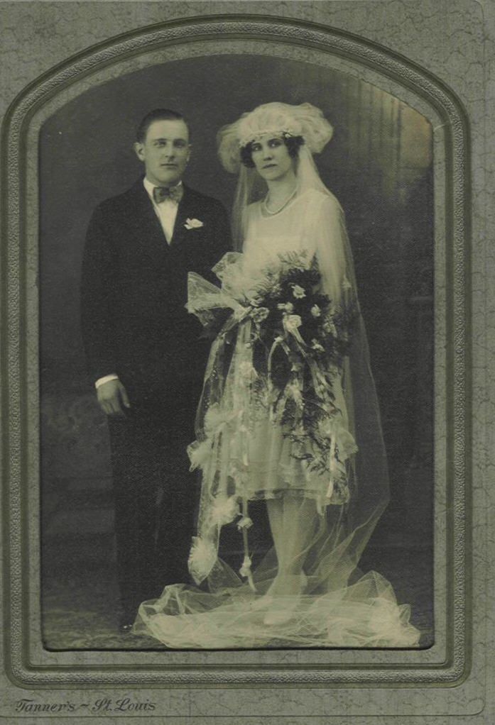 Man and woman wedding photo