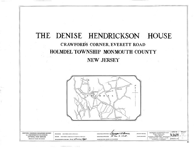 HABS NJ,13EV.V,2 (sheet 0 of 17) Denise Hendrickson...