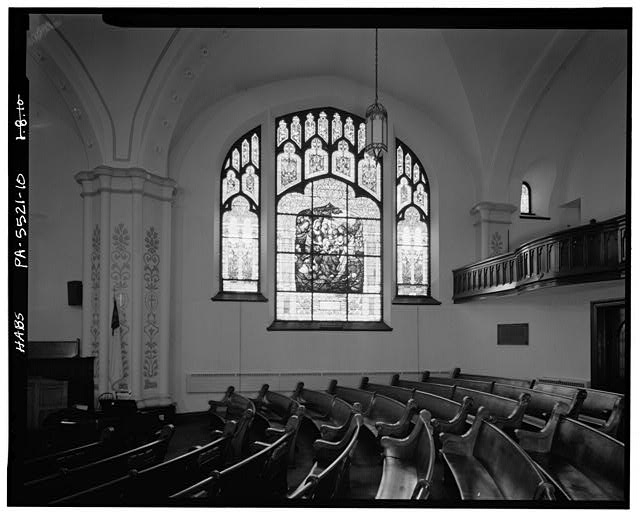 10. FIRST FLOOR: SOUTHWEST WALL OF SANCTUARY LOOKING...