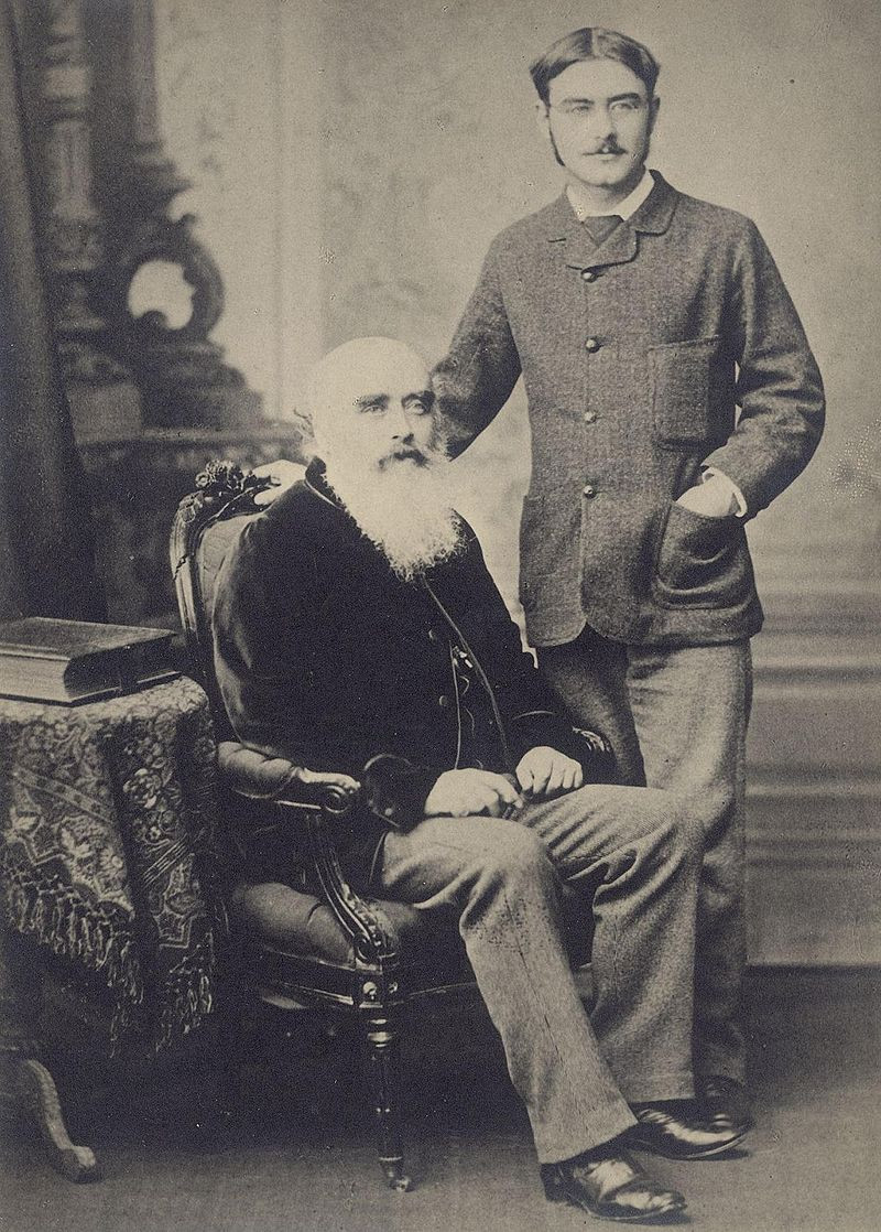 Kipling and his father.