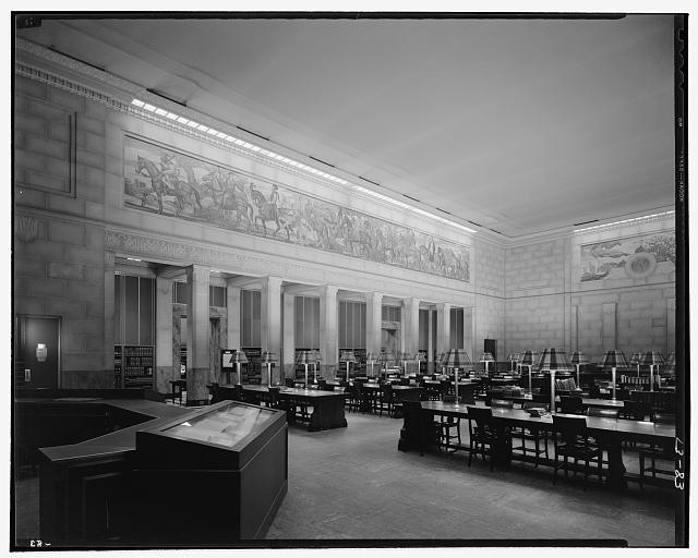 Library of Congress (John Adams Building). North reading...