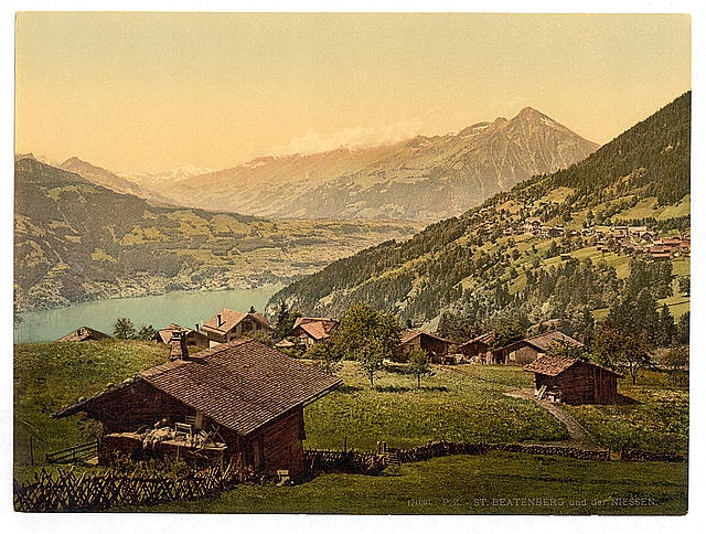 [Saint Beatenberg and the Niesen, Bernese Oberland,...