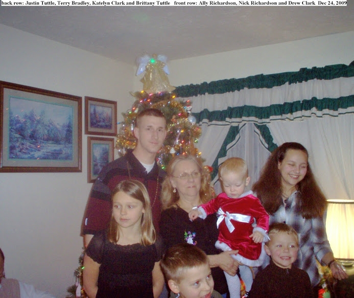 Terry Bradley with grandchildren in 2009