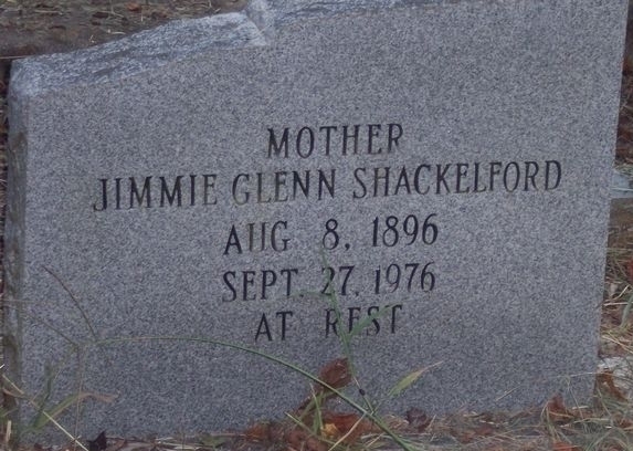 "Great Grandma Jimmie Glenn's Tombstone"